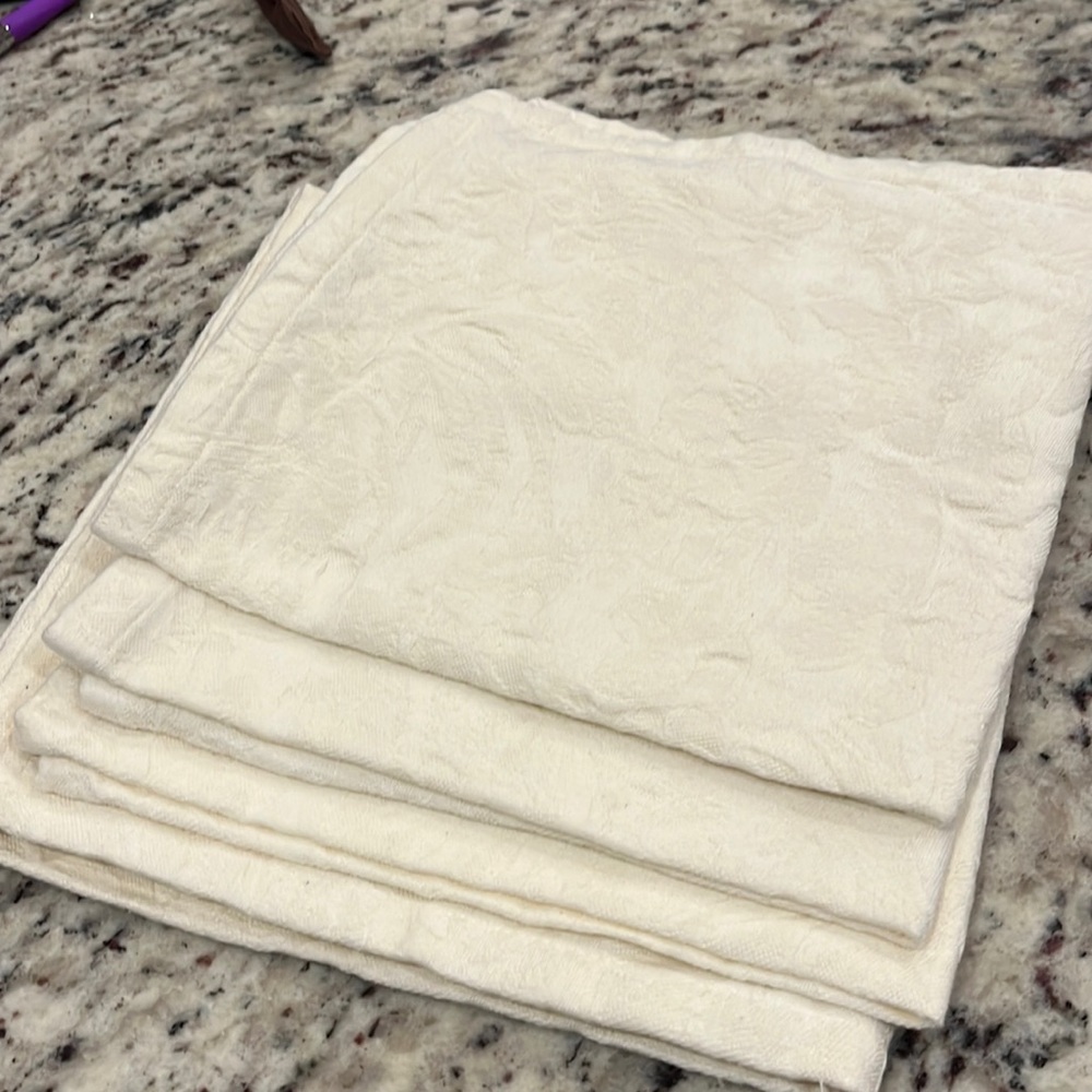 4 Crate & Barrel fabric napkins